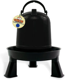 STUPSI Hühnertränke Trinkautomat aus recyceltem Kunststoff Schwarz 1,5 l für Hühner Wachteln und Enten – Bild 1 von 4