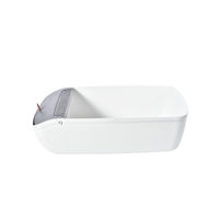 Produktbild von Stylecats by Hunter Katzentoilette Siljan weiß offene Schalentoilette aus Kunststoff mit Staufach 57x38 cm - 1 Stk.