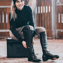 Suedwind Advanced II BZ Lace Soft Reitstiefeletten aus Leder Schwarz Größe 40 Unisex – Bild 1 von 12