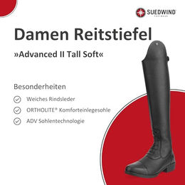 SUEDWIND FOOTWEAR Advanced II Tall Leder Reitstiefel für Damen Schwarz Größe 37 wasserabweisend – Bild 1 von 7