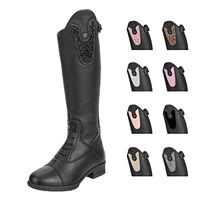 Produktbild von Suedwind Footwear Kinder-Reitstiefel Nova Kids Fun aus Leder Schwarz Größe 41