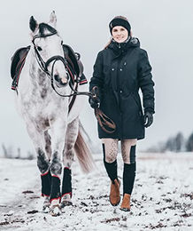 Suedwind New Work Winter Reitstiefel aus Leder für Damen und Herren Schwarz Größe 44 wasserabweisend – Bild 1 von 6