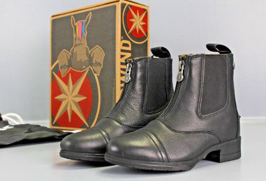 Suedwind Nova Kids FZ Soft Paddock Stiefeletten aus Leder für Kinder Schwarz Größe 33 – Bild 1 von 13