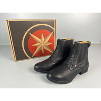 Produktbild von Suedwind Paddock Stiefeletten Nova Kids BZ Lace Soft Reitschuhe aus Leder Schwarz Größe 36