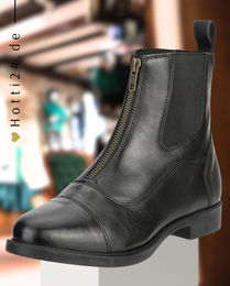 Produktbild von Suedwind Reitstiefel Contrace FZ aus Leder in Schwarz wasserabweisend mit Front-Zip
