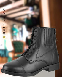 Produktbild von Suedwind Reitstiefel Contrace Stiefeletten aus Kunstleder mit Back Zip in Schwarz wasserabweisend