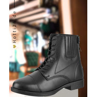 Produktbild von Suedwind Reitstiefel Contrace Stiefeletten aus Kunstleder mit Back Zip in Schwarz wasserabweisend