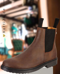 Produktbild von SUEDWIND Reitstiefeletten New Work Chelsea Chocolate aus Leder wasserabweisend Braun Unisex