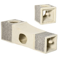 Produktbild von SUGIFT Katzenspielhaus aus Sisal und Plüsch in Braun/Beige
