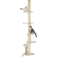 Produktbild von SUGIFT Kratzbaum Boden bis Decke für Katzen in Cremeweiß