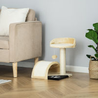 Produktbild von SUGIFT Kratzbaum für Katzen mit Höhle und Sisal-Kratzsäule Beige 46 cm