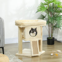 Produktbild von SUGIFT Kratzbaum für Katzen mit Jute-Kratzmatte und Katzenhöhle in Beige 40 x 40 x 57 cm