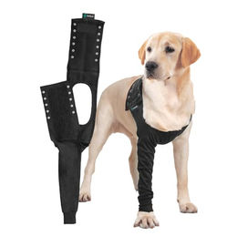 Suitical Recovery Sleeve Hund Front Leg Single Sleeve Baumwolle Schwarz XS – Bild 1 von 10