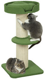 Sun Kratzbaum für Katzen 91cm mit Katzenbett und Plattform aus Sisal in Grün – Bild 1 von 3