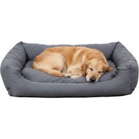 Produktbild von SunnyDogs Hundebett XXL grau mit Wendekissen für mittelgroße bis große Hunde