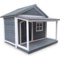 Produktbild von SunnyDogs XXL Hundehütte Outdoor aus Massivholz wetterfest und isoliert