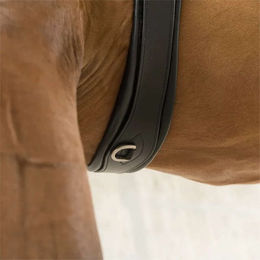 SUNRIDE 2in1 Leder Sattelgurt mit Fell SohoFlex für Pferde Braun 135 cm – Bild 1 von 6