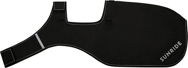 Sunride Derby Ausreitdecke 0g für Pferde Schwarz 145 cm wasserdicht mit Fleece und Reflektoren – Bild 1 von 2