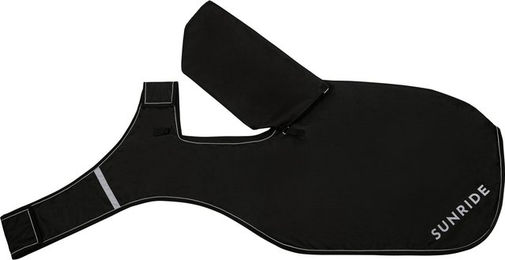 Sunride Derby Ausreitdecke 0g für Pferde Schwarz 155cm mit Fleece und 600D Material – Bild 1 von 4