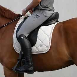 Sunride Dressurschabracke Wellington für Pferde in Beige mit Mesh-Material zur Belüftung – Bild 1 von 7