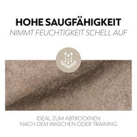 Produktbild von SUNRIDE EquiTowel Frotteedecke für Pferde aus 100% Baumwolle braun Größe L