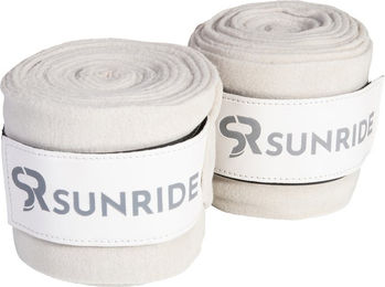 Sunride Fleece Gamaschen 2er Set Blau Weiß zum Schutz von Sehnen und Bändern – Bild 1 von 4