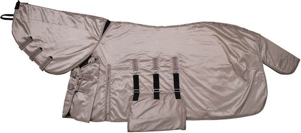 Sunride Fliegendecke Kuba für Pferde mit UV-Schutz und Mesh-Gewebe Braun 125 cm – Bild 1 von 13