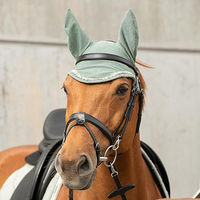 Produktbild von Sunride Fliegenhaube Wellington für Ponys in Olive mit Strasssteinen