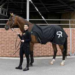 Sunride Führanlagendecke Cornwell für Pferde 1200D wasserdicht mit Fleece Schwarz 145 cm – Bild 1 von 6