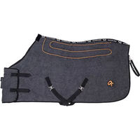 Produktbild von Sunride Heizdecke St. Moritz für Pferde aus Premium Wolle mit Eremit Akku und Ladekabel 115cm Grau