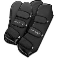 Produktbild von SUNRIDE Leder Gamaschen für Pferde Vollblut Schwarz