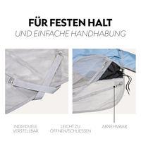 Produktbild von SUNRIDE Oslo Regen-Fliegendecke für Pferde mit abnehmbarem Halsteil 1200D wasserdicht blau grau 115cm