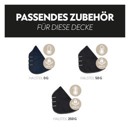 SUNRIDE Regendecke Glasgow für Pferde blau 135 cm wasserdicht und atmungsaktiv – Bild 1 von 2