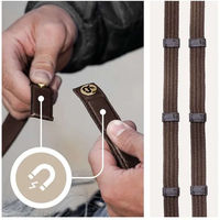 Produktbild von Sunride SicherheitsGurtzügel NoPanic mit Magnet aus Leder für Ponys in Braun