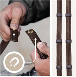 Produktbild von Sunride SicherheitsGurtzügel NoPanic mit Magnet für Ponys aus Leder