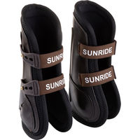 Produktbild von Sunride Springgamaschen für Pferde aus Echtleder in Braun Grösse M
