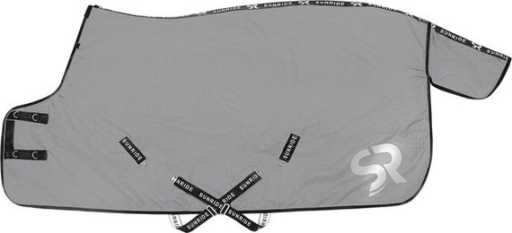 Sunride Stalldecke Alaska Winterdecke für Pferde grau 125 cm wasserfest und atmungsaktiv - 450 g – Bild 1 von 5