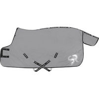 Produktbild von Sunride Stalldecke Alaska Winterdecke für Pferde grau 140cm wasserfest und atmungsaktiv - 450 g
