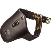 Produktbild von Sunride Stollengurt Hickstead aus Echtleder für Pferde mit D-Ring und Karabiner Schwarz 130 cm - 130 cm