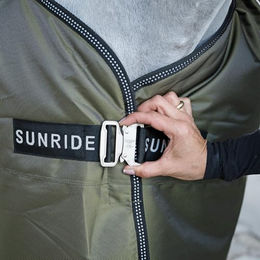 SUNRIDE Winterdecke für Pferde Liverpool wasserfest 2500D Grün 155 cm – Bild 1 von 2