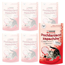 Super Benek Geruchsabsorber Kieselgel Frucht für die Katzentoilette 6x0,2kg Rosa - 200 g – Bild 1 von 2