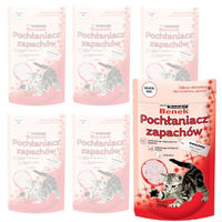 Produktbild von Super Benek Geruchsabsorber Kieselgel Frucht für die Katzentoilette 6x0,2kg Rosa - 200 g