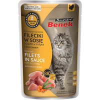 Produktbild von Super Benek Katzen Nassfutter Truthahn mit Sanddorn in Sauce Getreidefrei Adult 28 x 85 g - 28 x 85 g