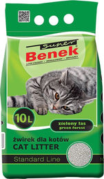 Super Benek Katzenstreu Green Forest Pinie Klumpstreu 10 Liter - 10 l – Bild 1 von 2