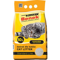 Produktbild von Super Benek Natural Unparfümiertes Klumpstreu für Katzen 10 l - 10 l