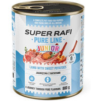Produktbild von SUPER RAFI Pure Line Junior Nassfutter mit Lamm und Süßkartoffeln für Welpen getreidefrei monoprotein 800g