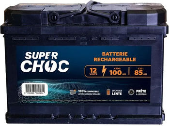Superchoc Wiederaufladbarer Akku Schwarz aus Kunststoff – Bild 1 von 1