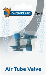 Superfish Absperrhahn für Luftschläuche im Aquarium 2er Pack Blau – Bild 1 von 3