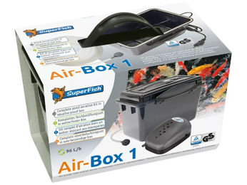 SuperFish Air Box 1 Luftpumpe für den Teich mit 96L/h Luftleistung – Bild 1 von 2