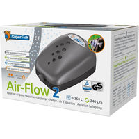 Produktbild von Superfish Air-Flow 2 Luftpumpe für Fische und Teich 240 l/h Schwarz/Grau